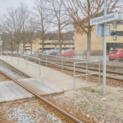 Slotspavillonen Station.(Foto: Per Buchmann, marts 2019. Lokalhistorisk Arkiv, Hillerød Bibliotek). 