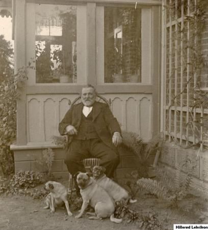 Tømrermester Jens Julius Lange ca. 1900 (Fotograf: ukendt Lokalhistorisk Arkiv Hillerød Bibliotek)
