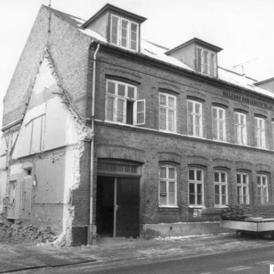 Den gamle Borgerstiftelse i Helsingørsgade blev revet ned i 1984-85. (Fotograf: Anne Sophie Rubæk Hansen).