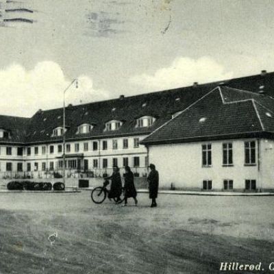 Hovedindgangen Helsevej 2. Frederiksborg Amts Centralsygehus.