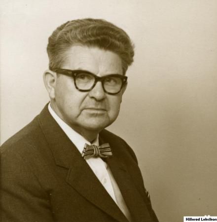 Richardt Børgesen, borgmester i Hillerød 1950-1958. (Foto: Lokalhistorisk Arkiv, Hillerød Bibliotek)