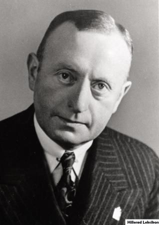 Herman Melskens borgmester i Hillerød 1937-1945. (Fotograf: Ukendt. Hillerød Lokalhistorisk Arkiv)